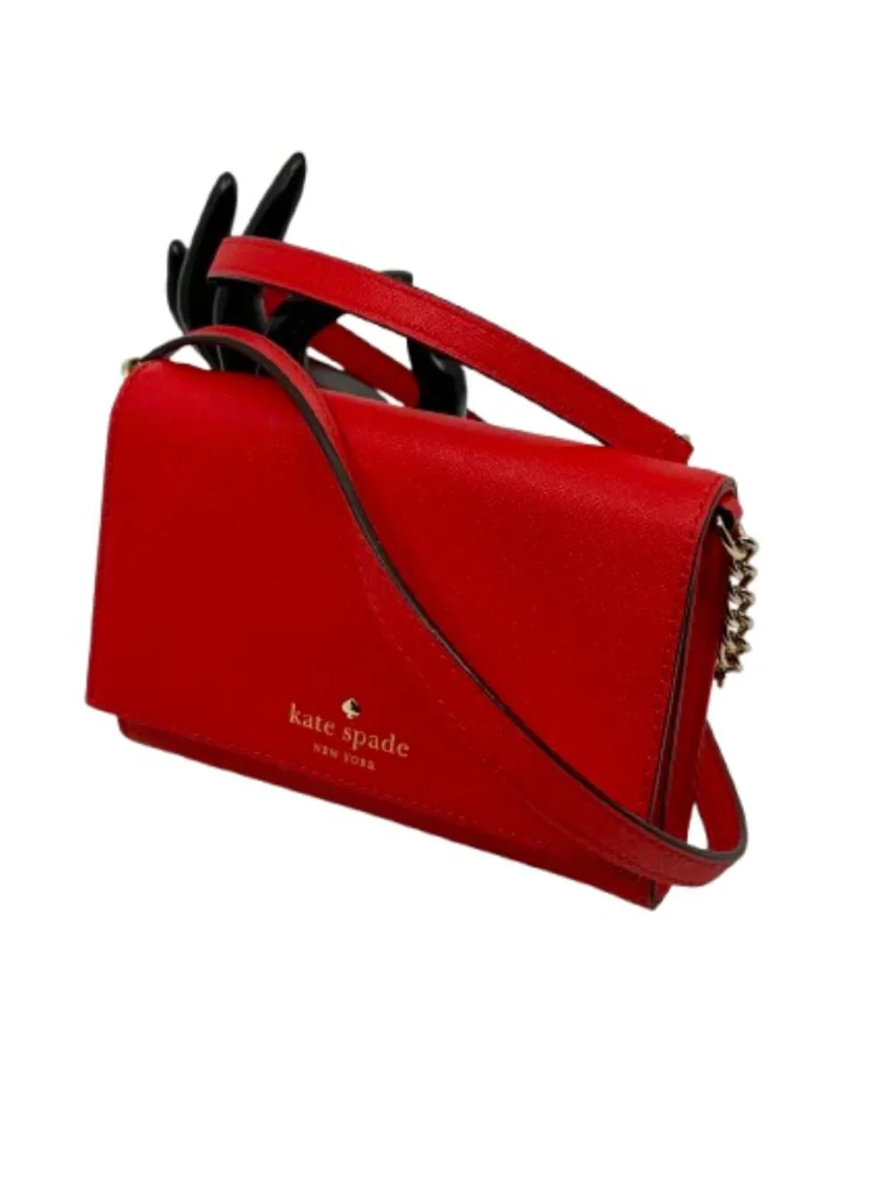 KATE SPADE~Madison Willow Convertible Mini Crossbody Bag RED LEATHER Like New